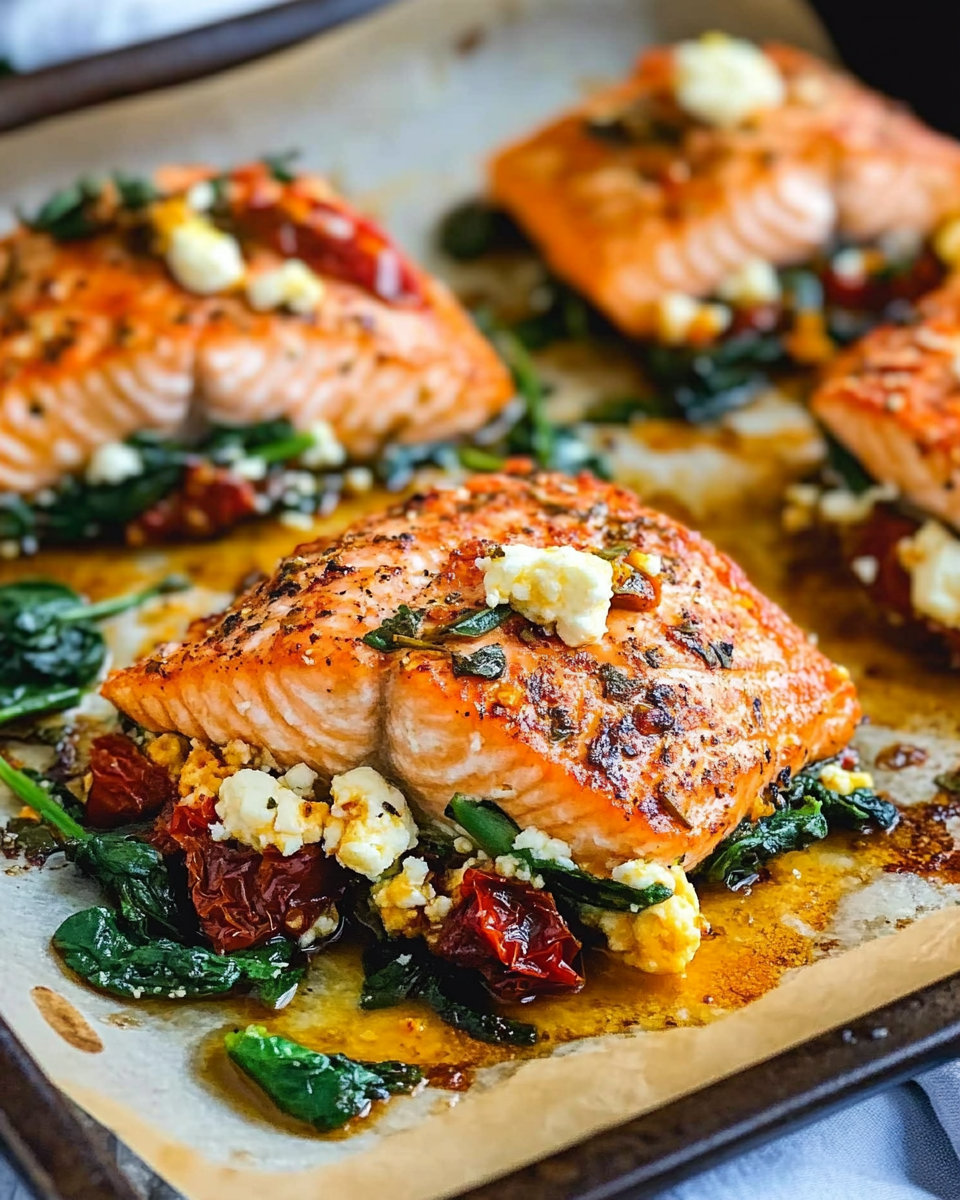 Mediterranean Stuffed Salmon