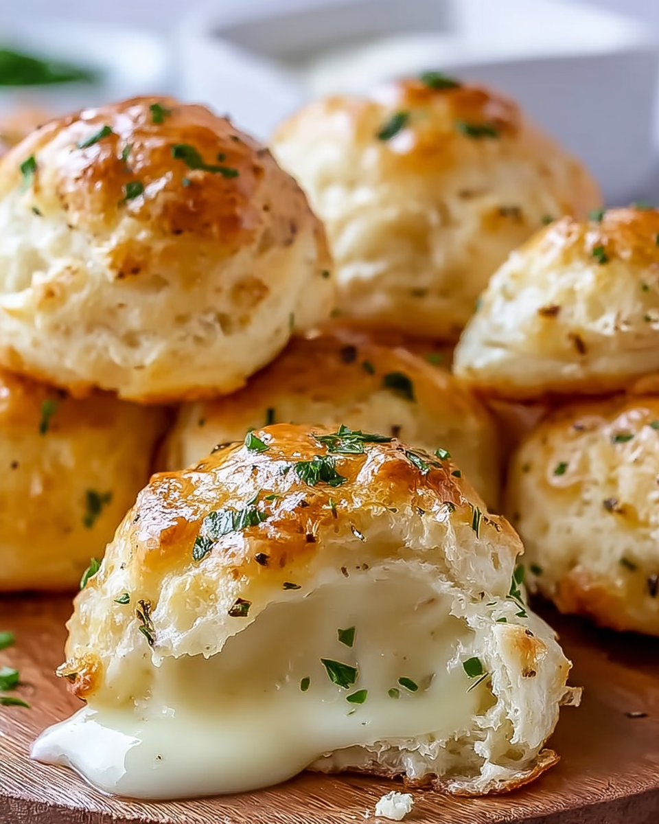 Pillsbury Biscuit Garlic Butter Cheese Bombs