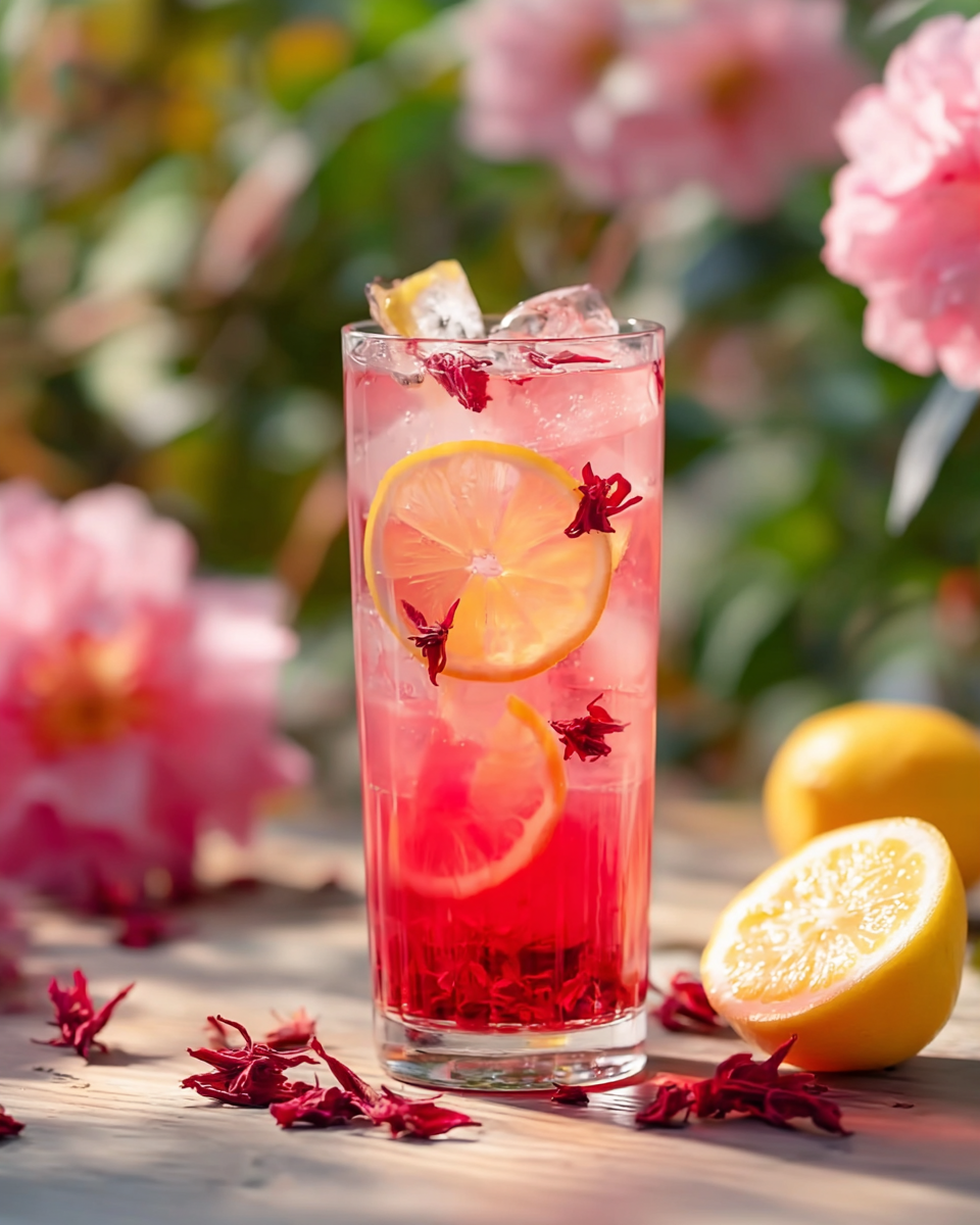 Refreshing Hibiscus Rose Spritz