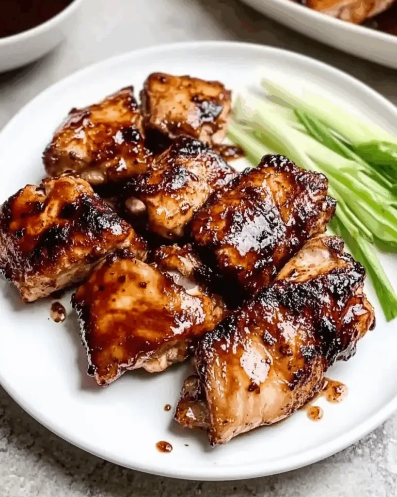 Air Fryer Asian-Glazed Boneless Chicken Thighs