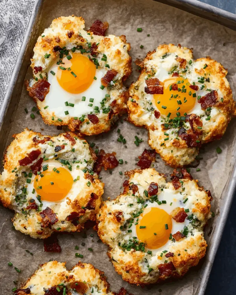 Bacon Parmesan & Chive Egg Clouds