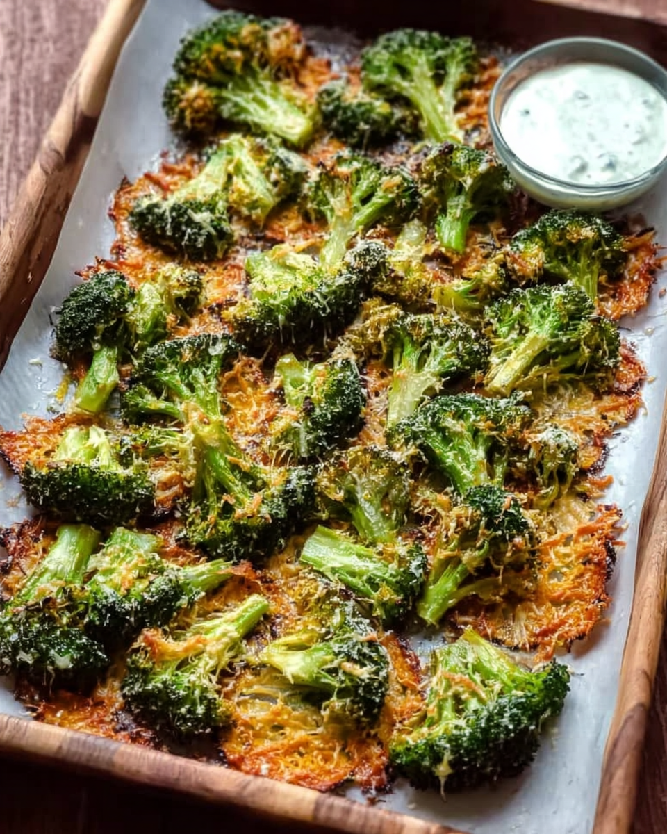 Crispy Parmesan Broccoli Chips