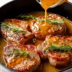 Herb-Infused Smothered Baked Pork Chops with Apple Cider Glaze