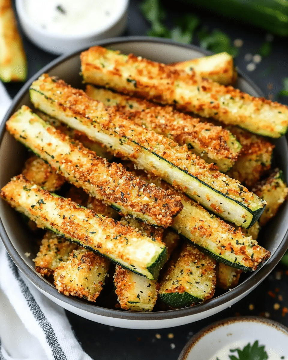 Low-Calorie Air Fryer Zucchini Fries