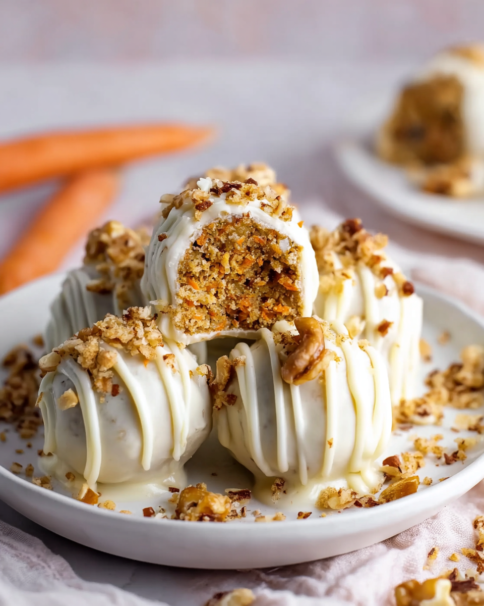 No Bake Carrot Cake Bites