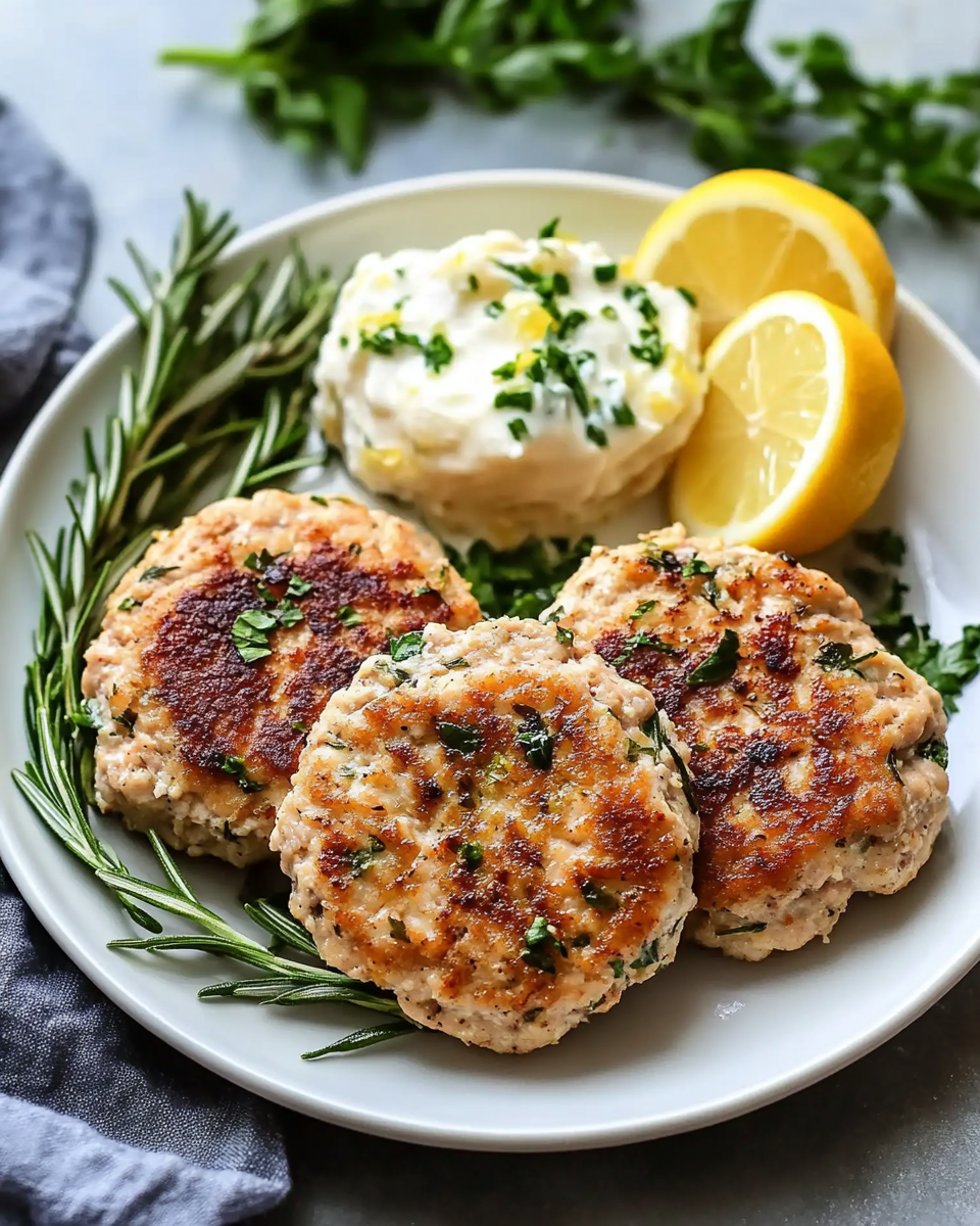 Rosemary Lemon Chicken Patties