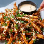 Spicy Garlic and Sesame Fries