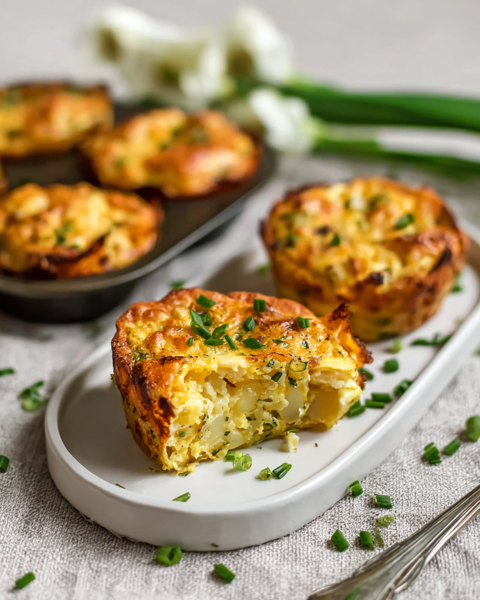 Starbucks-inspired Potato, Cheddar, and Chive Bakes