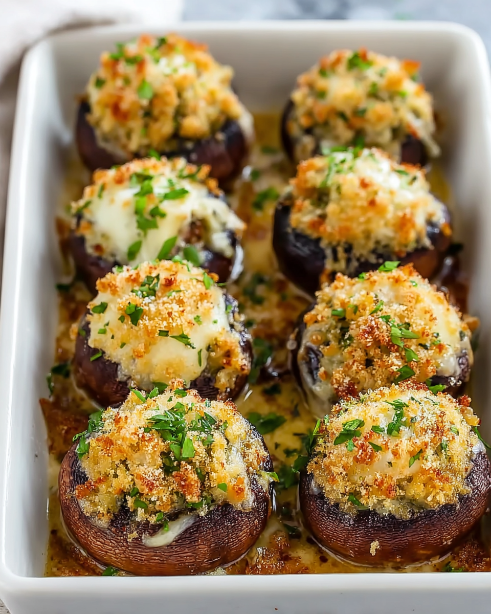 Tasty Olive Garden Stuffed Mushrooms