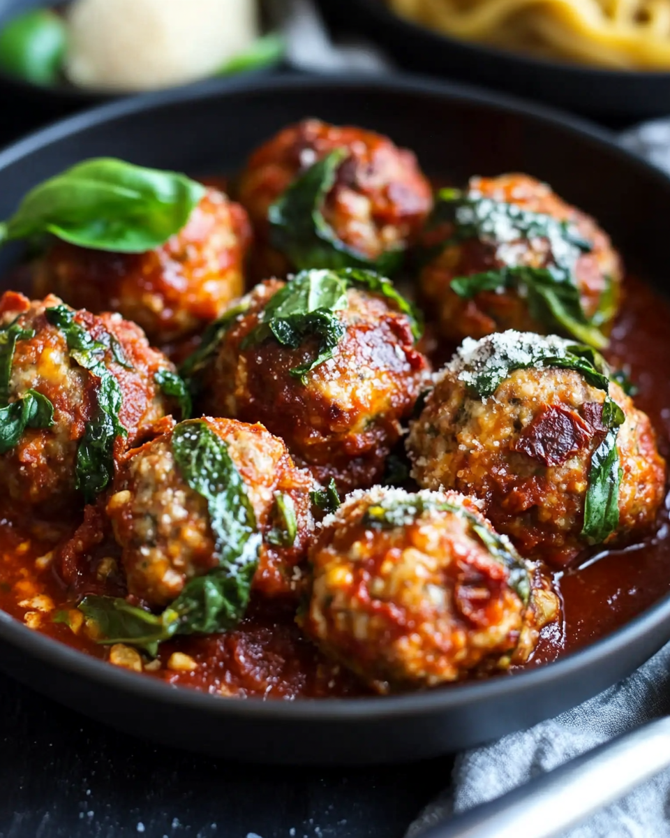 Turkey Meatballs with Sundried Tomatoes and Basil