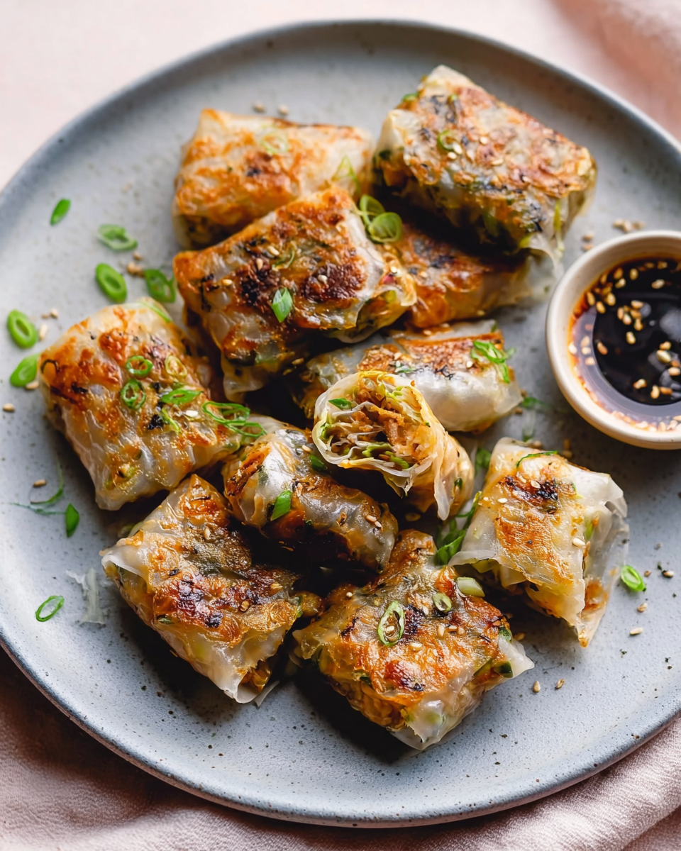 Crispy Rice Paper Dumplings