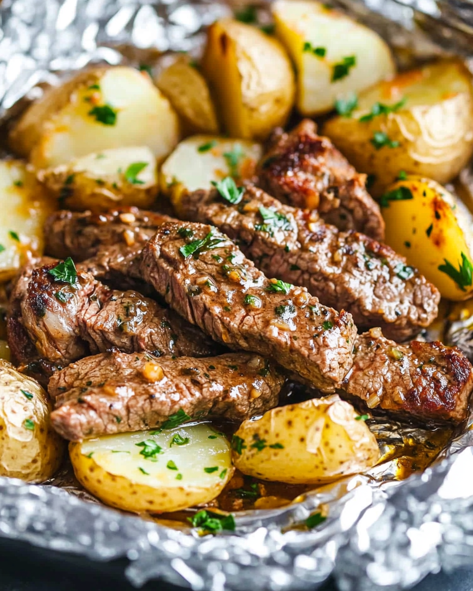 Garlic Butter Steak and Potato