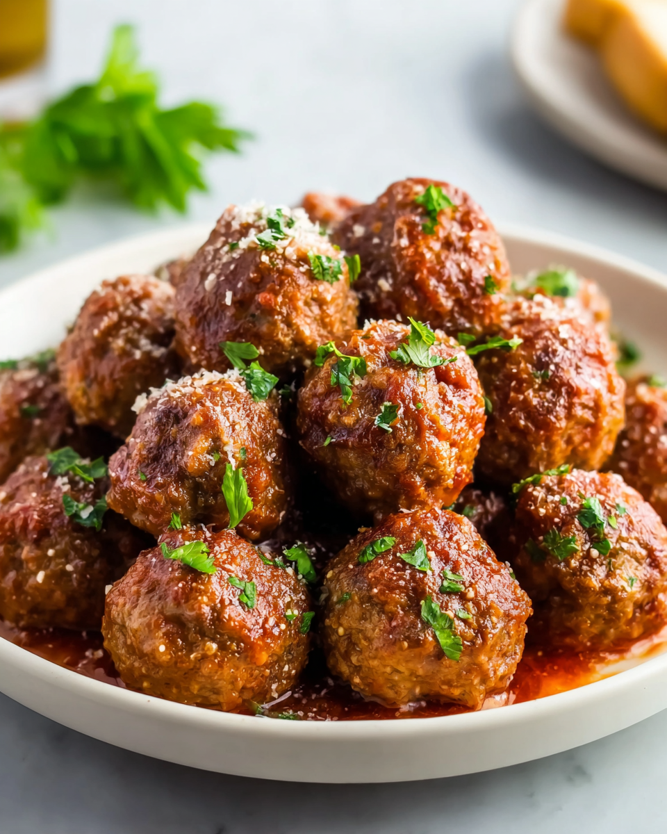 Homemade Ground Beef Meatballs