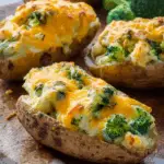 Broccoli and Cheddar Twice-Baked Potatoes