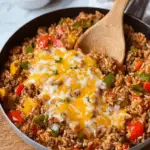 Cheesy Unstuffed Pepper Skillet