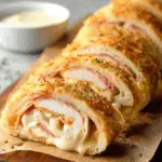 Chicken Cordon Bleu Stromboli