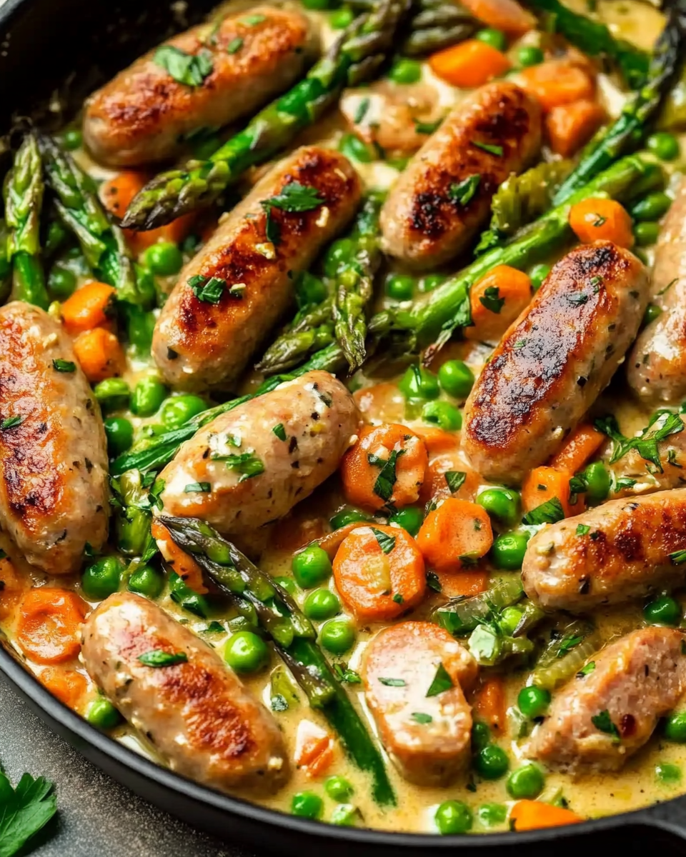 Creamy Chicken Sausage Skillet 