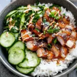 Glazed Pork Belly Rice Bowl