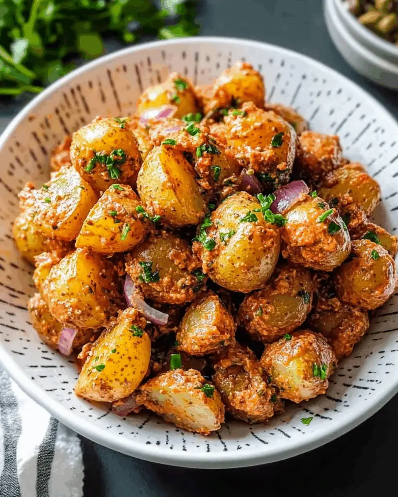 Harissa Tahini Potato Salad