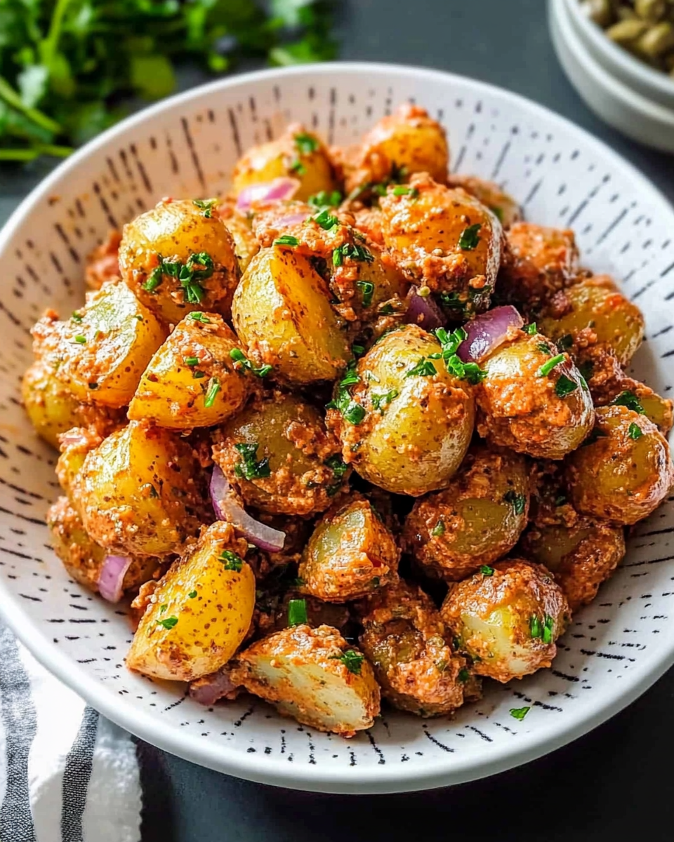 Harissa Tahini Potato Salad