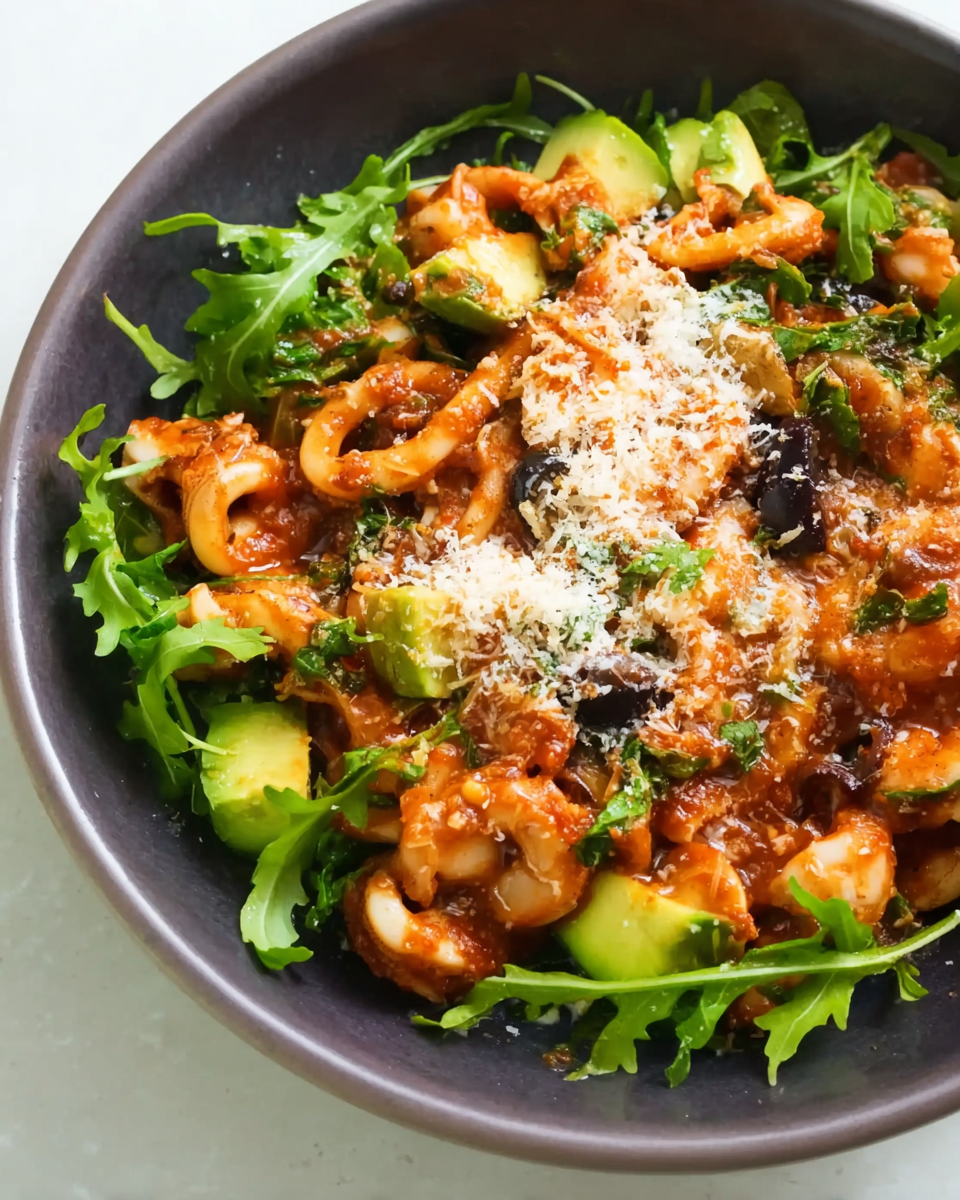 Keto Garlic Squid