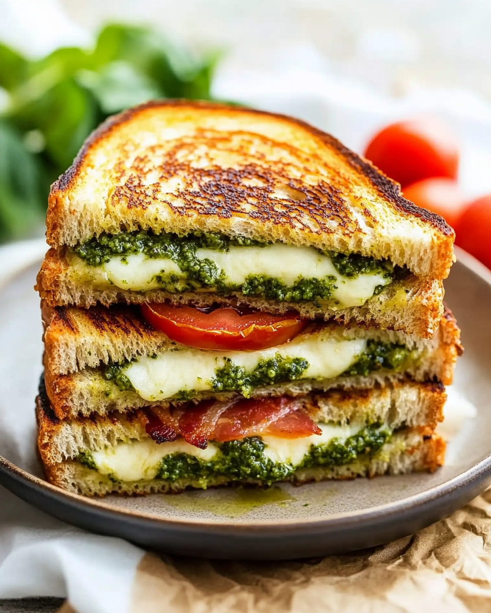 Pesto Grilled Cheese Sandwich