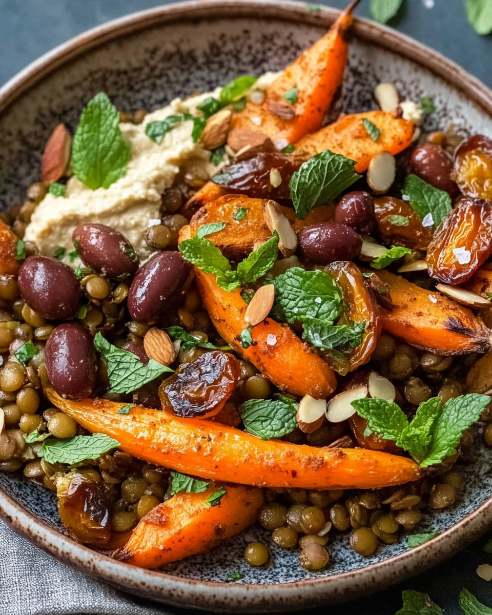 Roasted Carrot and Lentil Salad