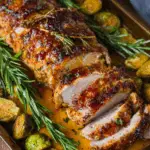 Rosemary Orange Glazed Roasted Pork Tenderloin