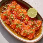 Salmon Crudo with Citrus Soy Dressing
