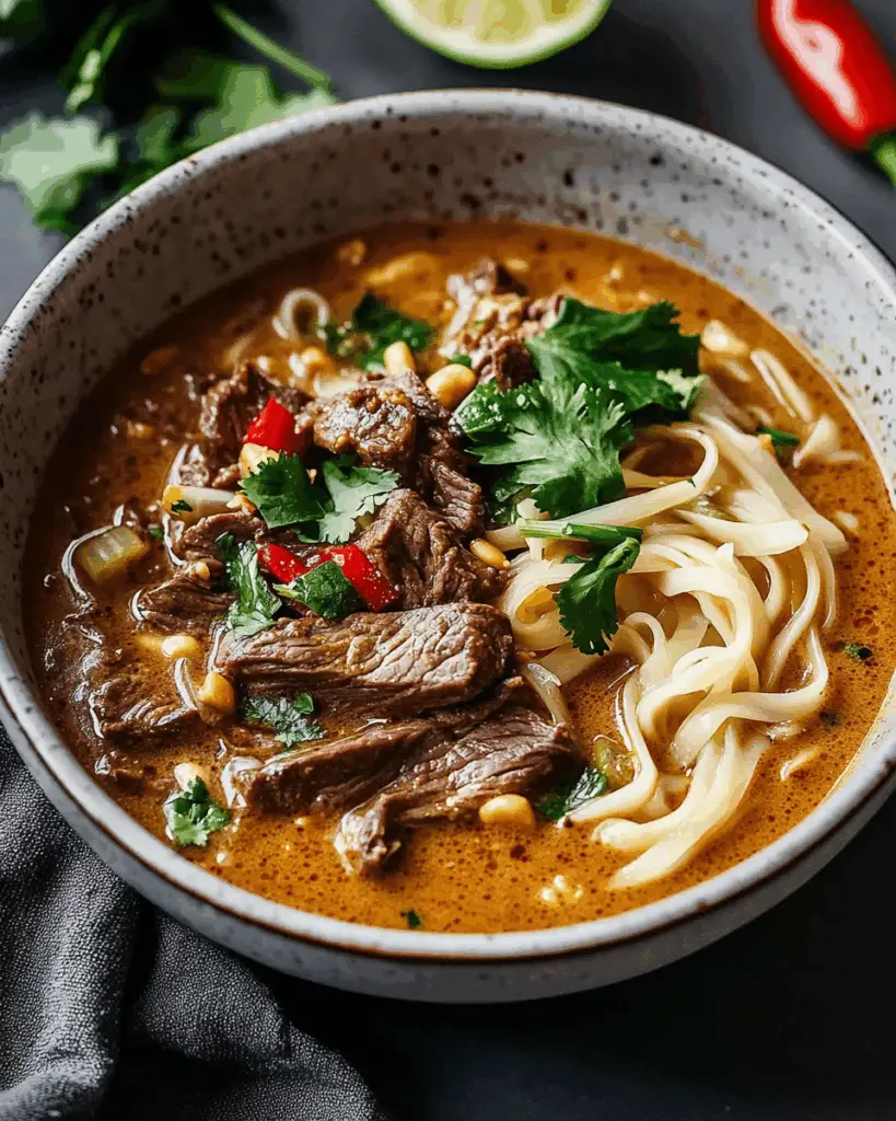 Satay Beef Noodle Soup