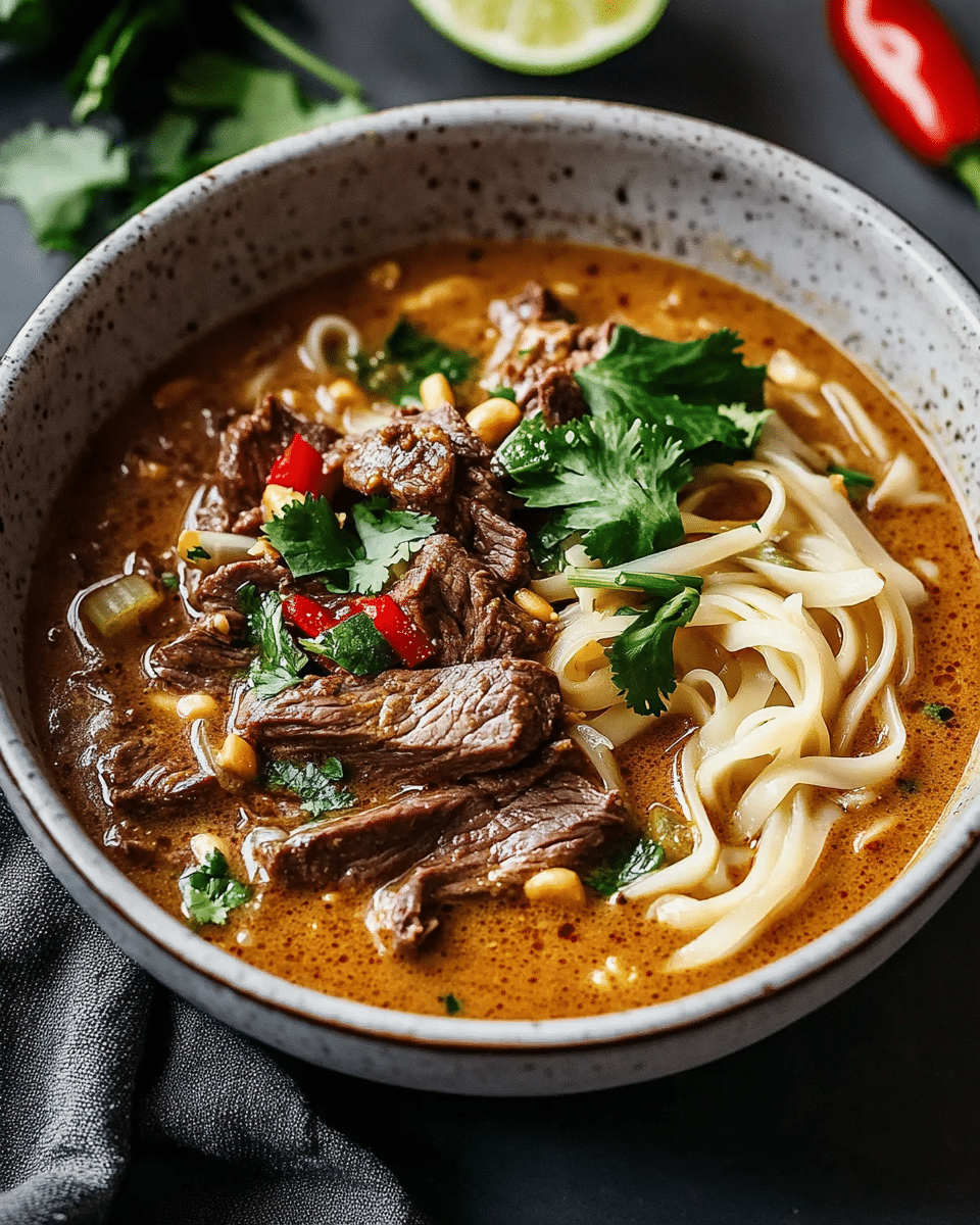 Satay Beef Noodle Soup