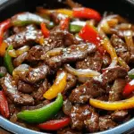 Sizzling Chinese Pepper Steak with Onions
