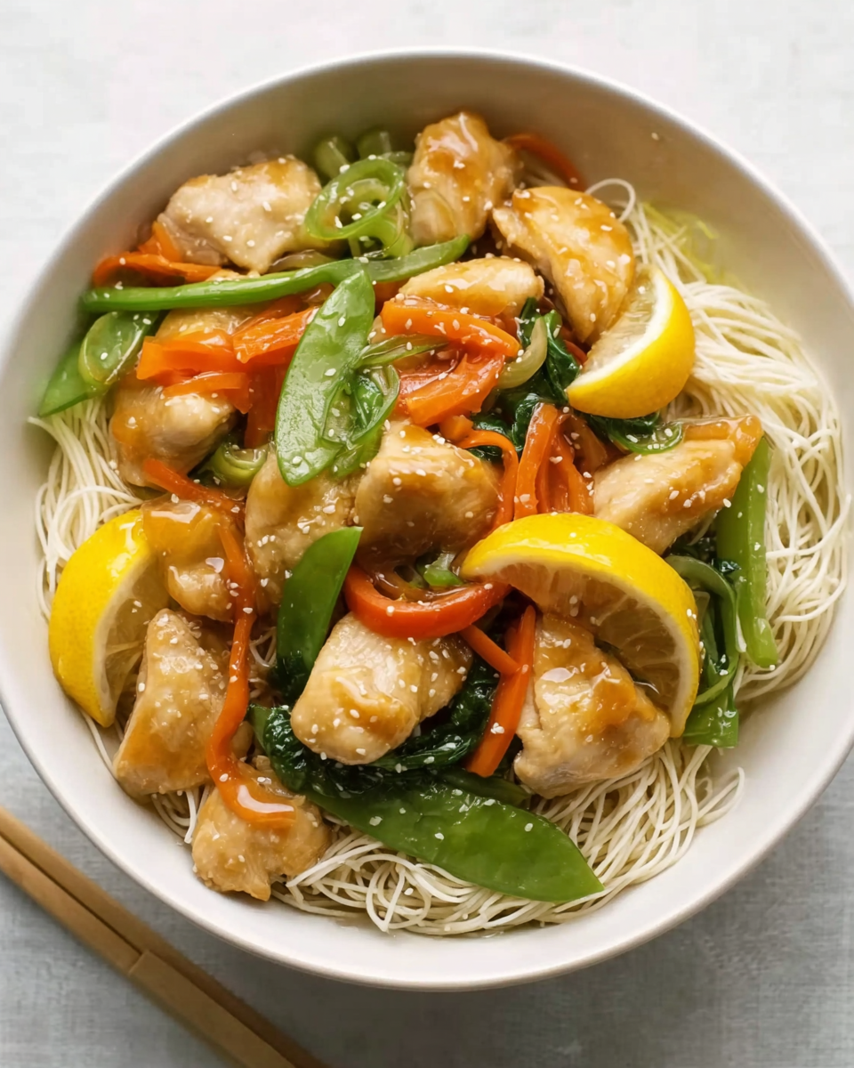 Sticky Lemon Chicken Stir-Fry