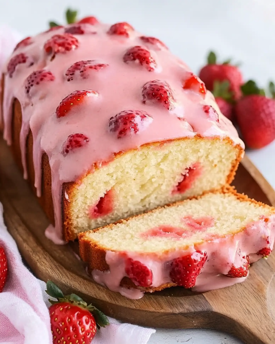 Strawberry Pound Cake