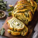 Swirled Garlic Herb Bread