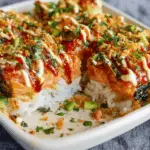 Teriyaki Salmon Sushi Bake
