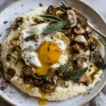 Truffled Cauliflower Puree with Mushrooms and Sage Butter