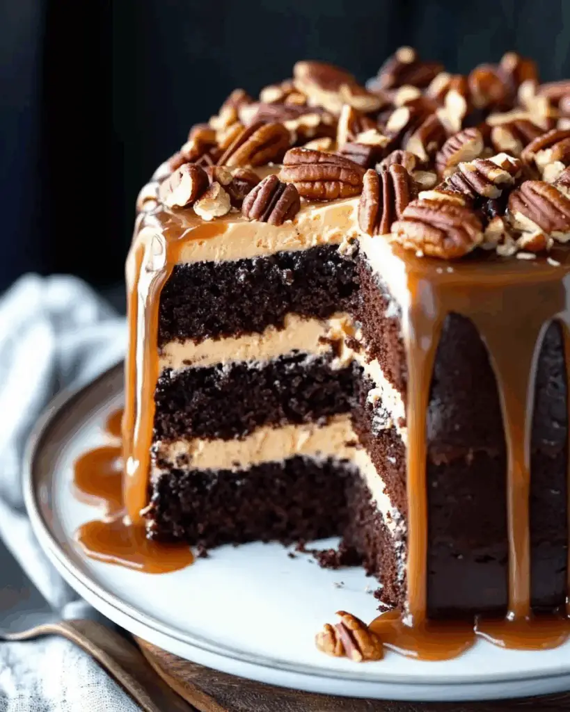 Turtle Chocolate Layer Cake