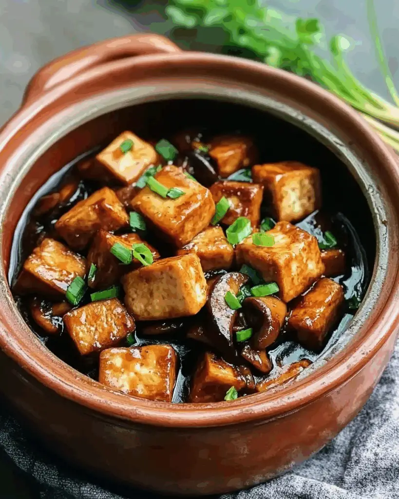 Braised Tofu & Mushrooms