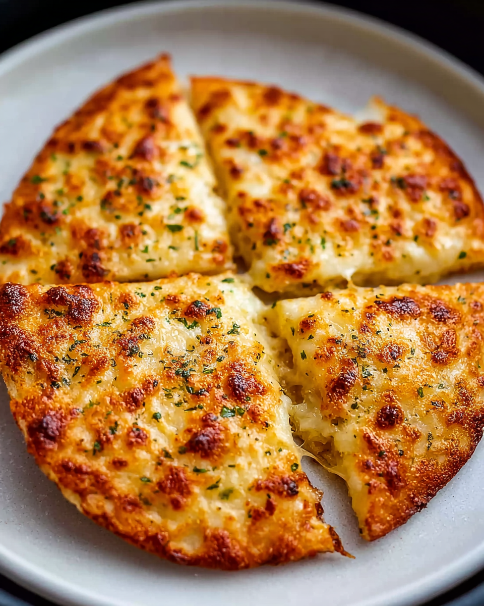 Air Fryer Tortilla Garlic Bread