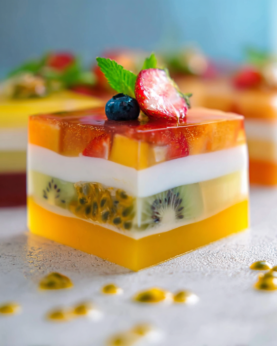 Agar Agar Fruit Cake