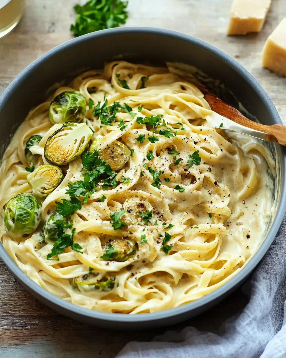 Vegan Garlic Alfredo Pasta