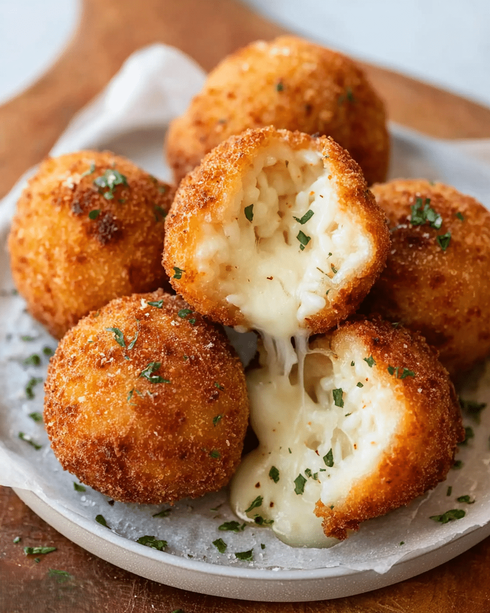 Cheesy Italian Arancini Balls