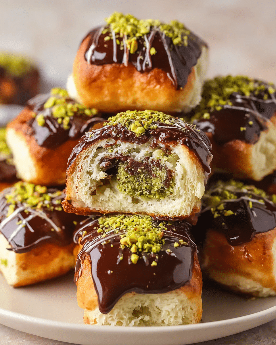 Dubai Chocolate Donut Rolls