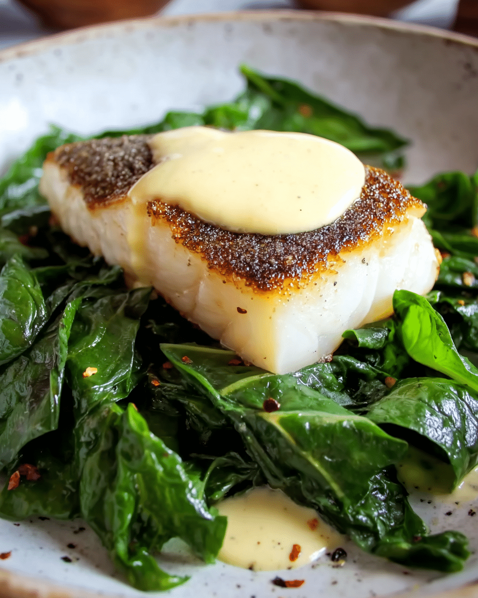 Pan-Seared Sablefish with Lemon Pepper Aioli