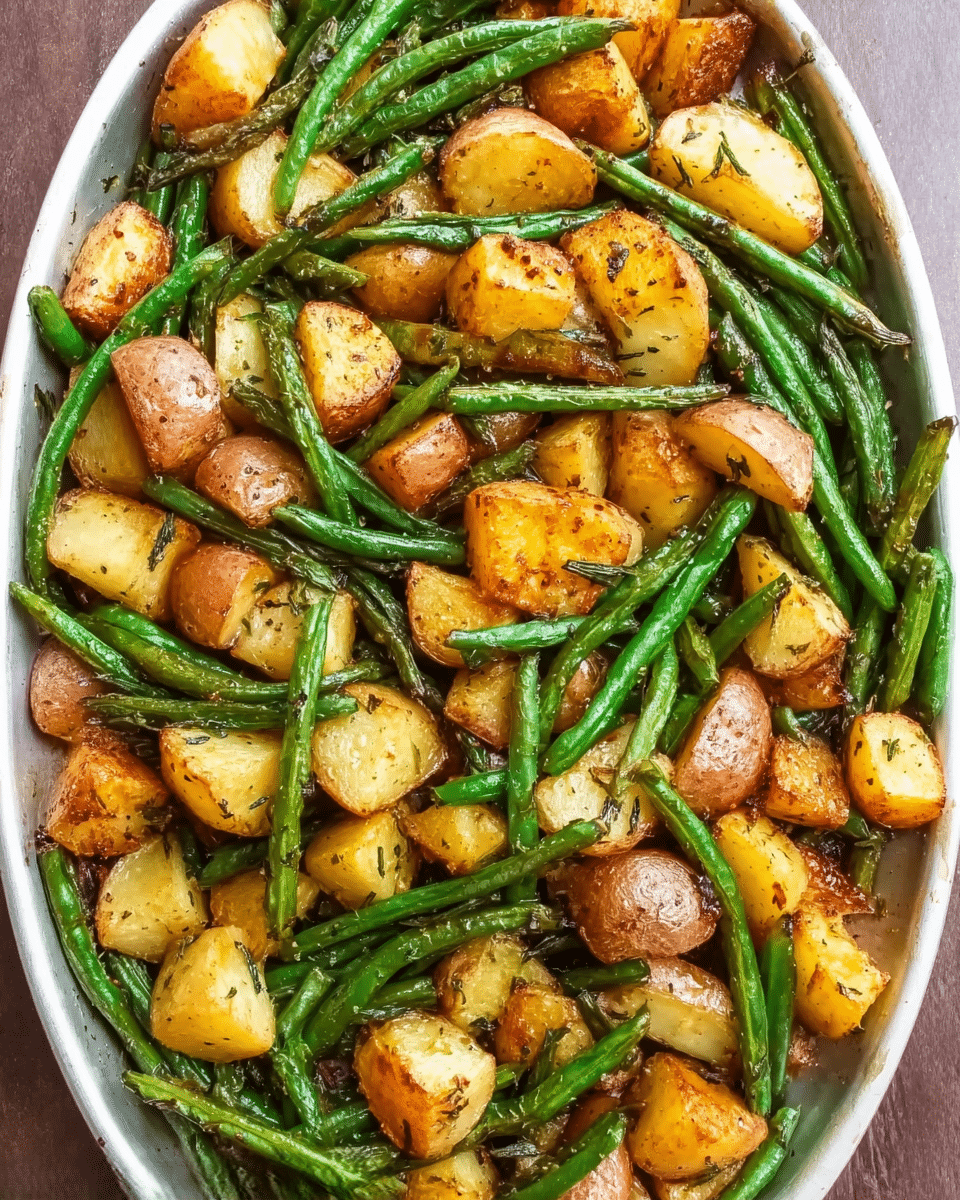Roasted Green Beans and Potatoes