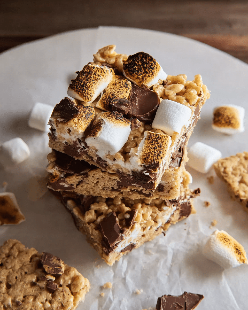 S'mores Rice Cereal Treats