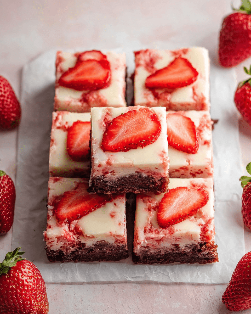 Strawberry Brownies