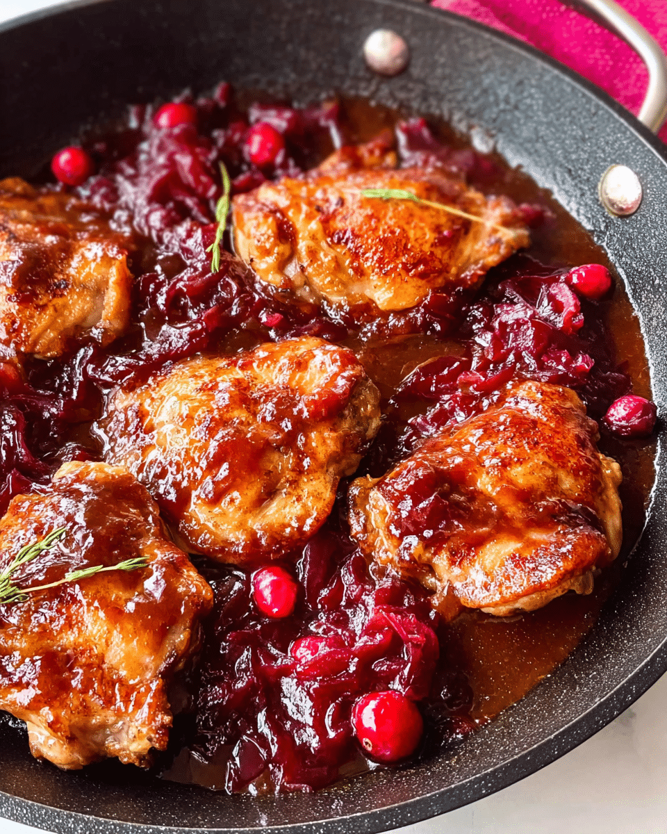 Cranberry Chicken Thighs