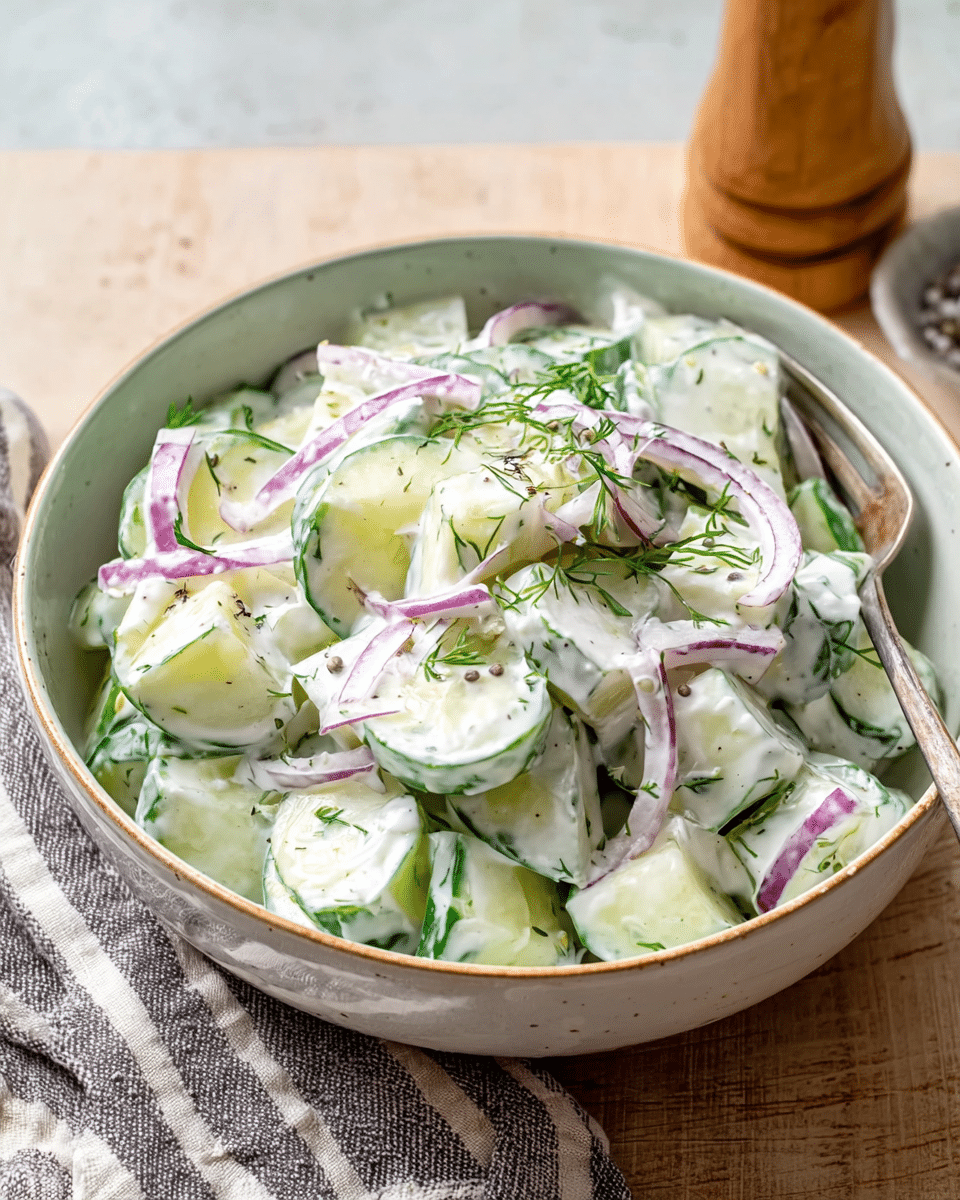 Greek Yogurt Cucumber Salad